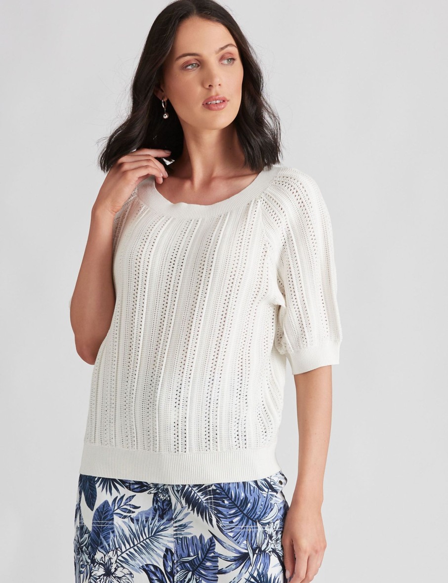 Knitwear Katies | Katies Cotton Pointelle Jumper