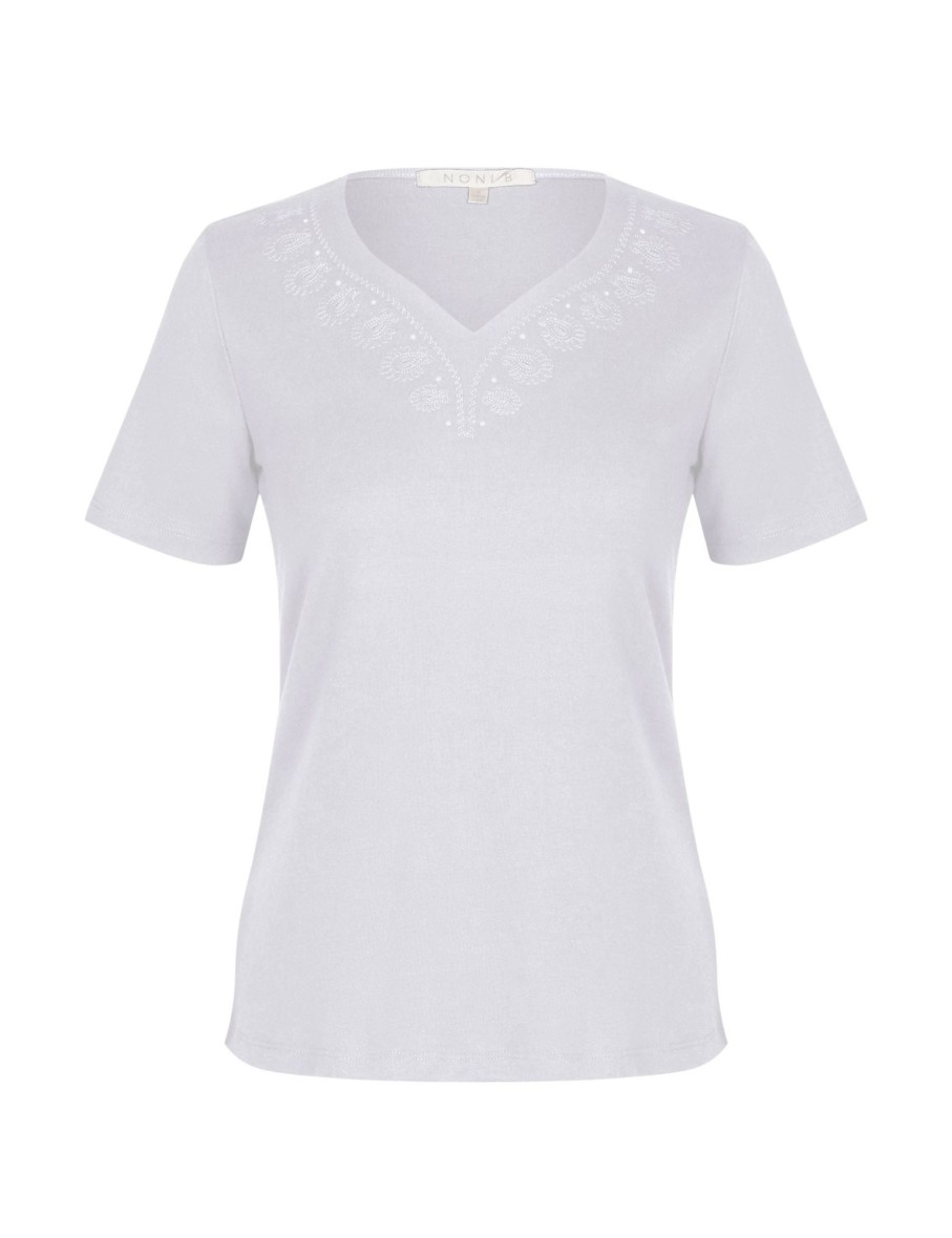 Tops NoniB | Noni B Short Sleeve Rib Top