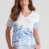 Tops WLane | W.Lane Cotton Scenic Print T-Shirt