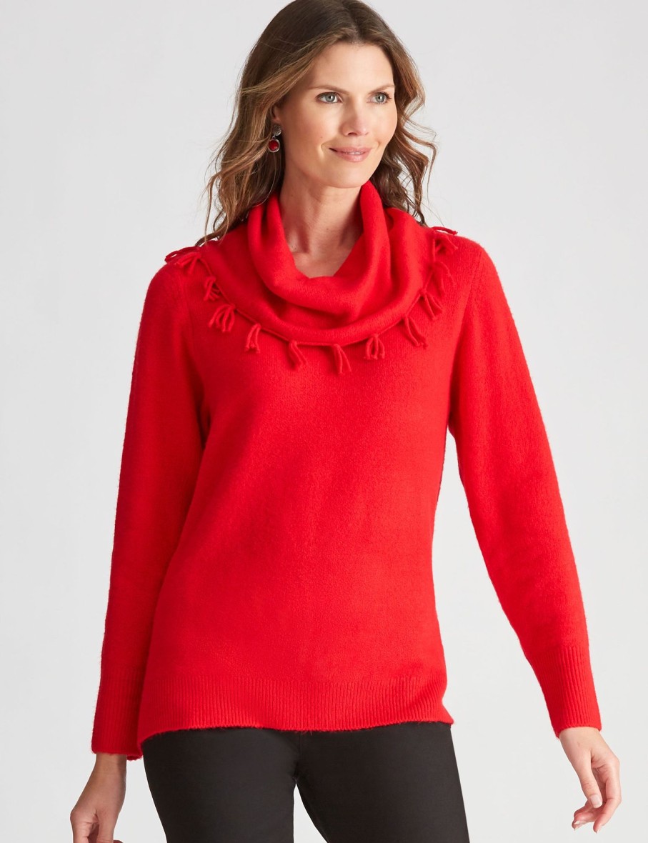 Knitwear WLane | W.Lane Soft Textured Cowl Pullover