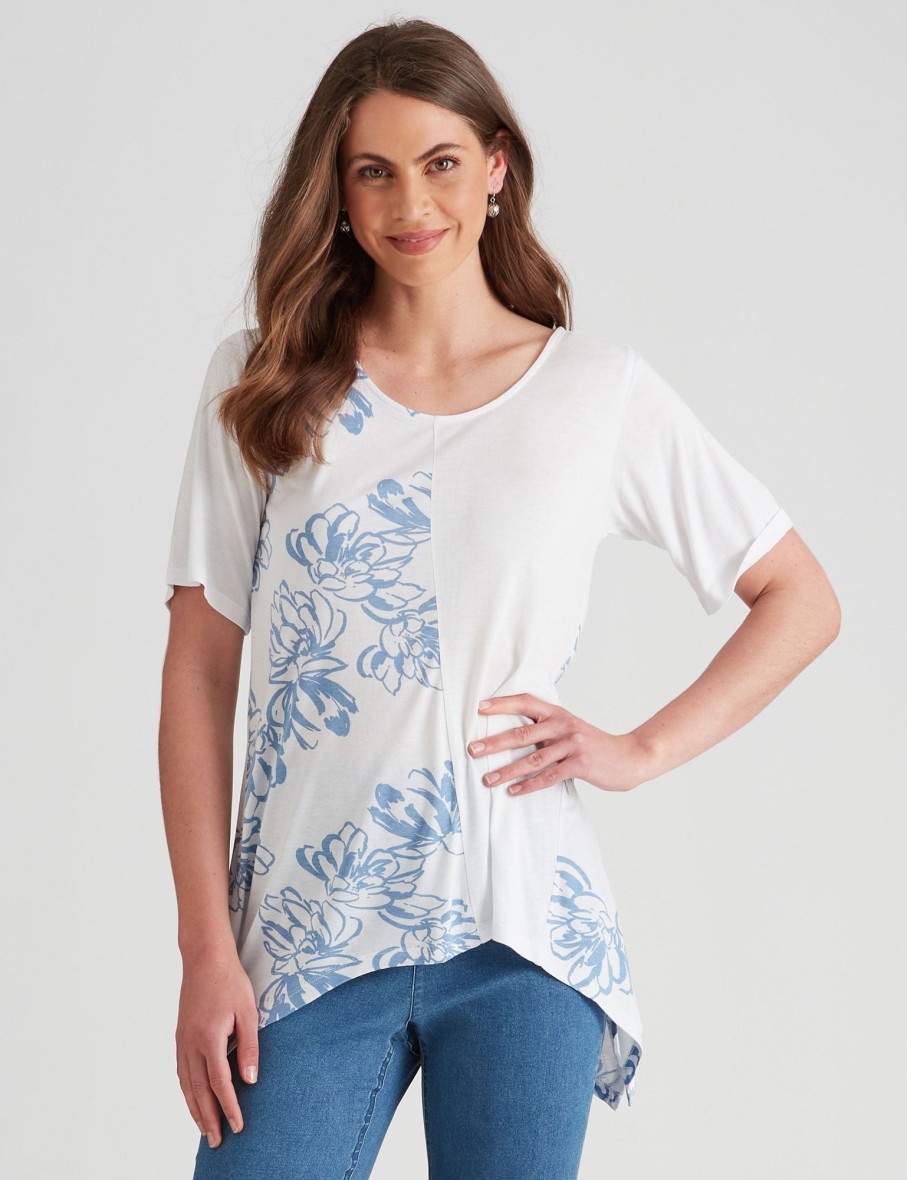 Tops WLane | W.Lane Printed Hankerchief Top