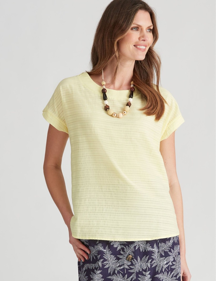 Tops WLane | W.Lane Textured Stripe Top