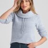 Knitwear Rockmans | Rockmans Long Sleeve Boucle Jumper