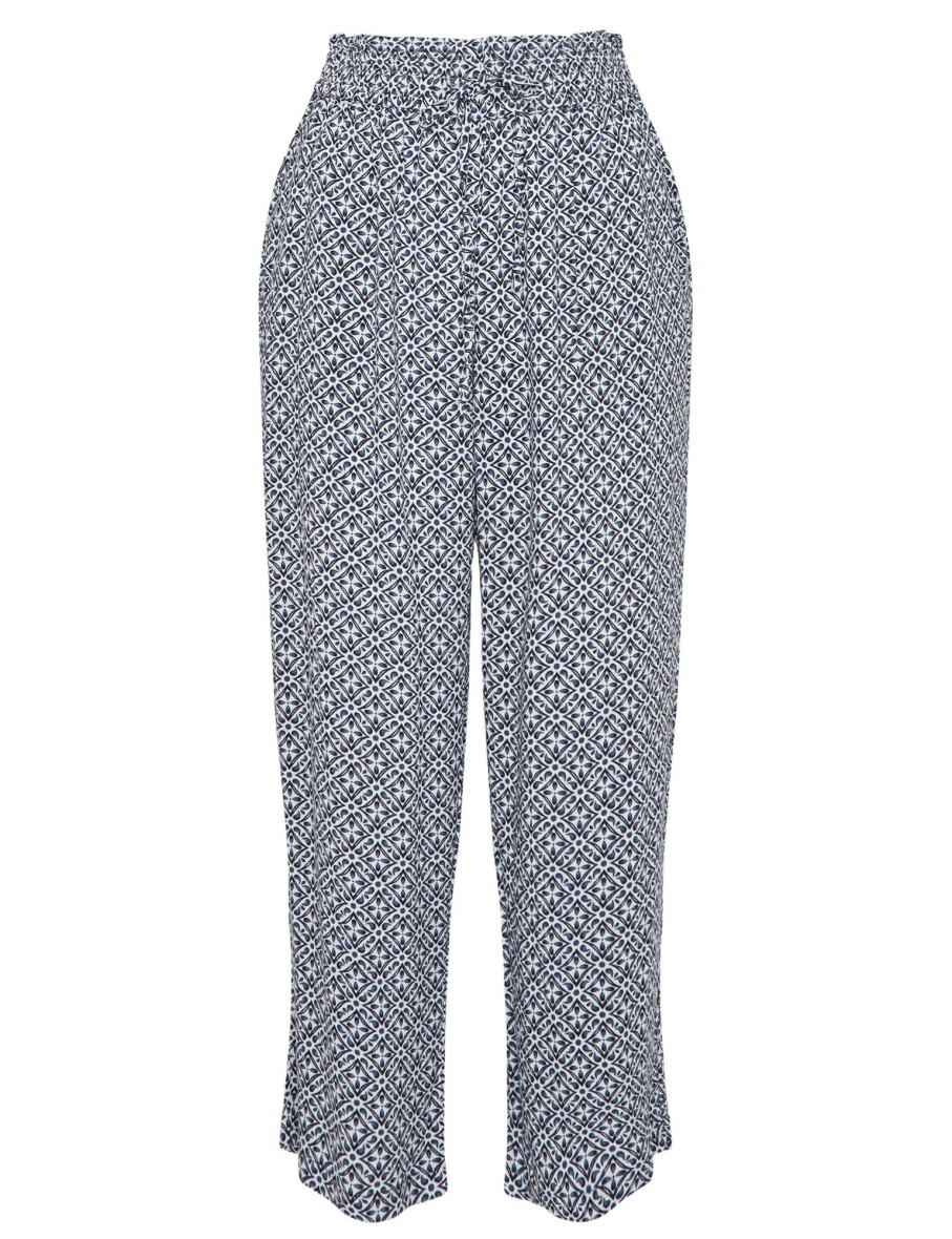 Bottoms Millers | Millers Ankle Length Paperbag Waist Printed Pants