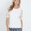 Tops NoniB | Short Sleeve Crochet Top