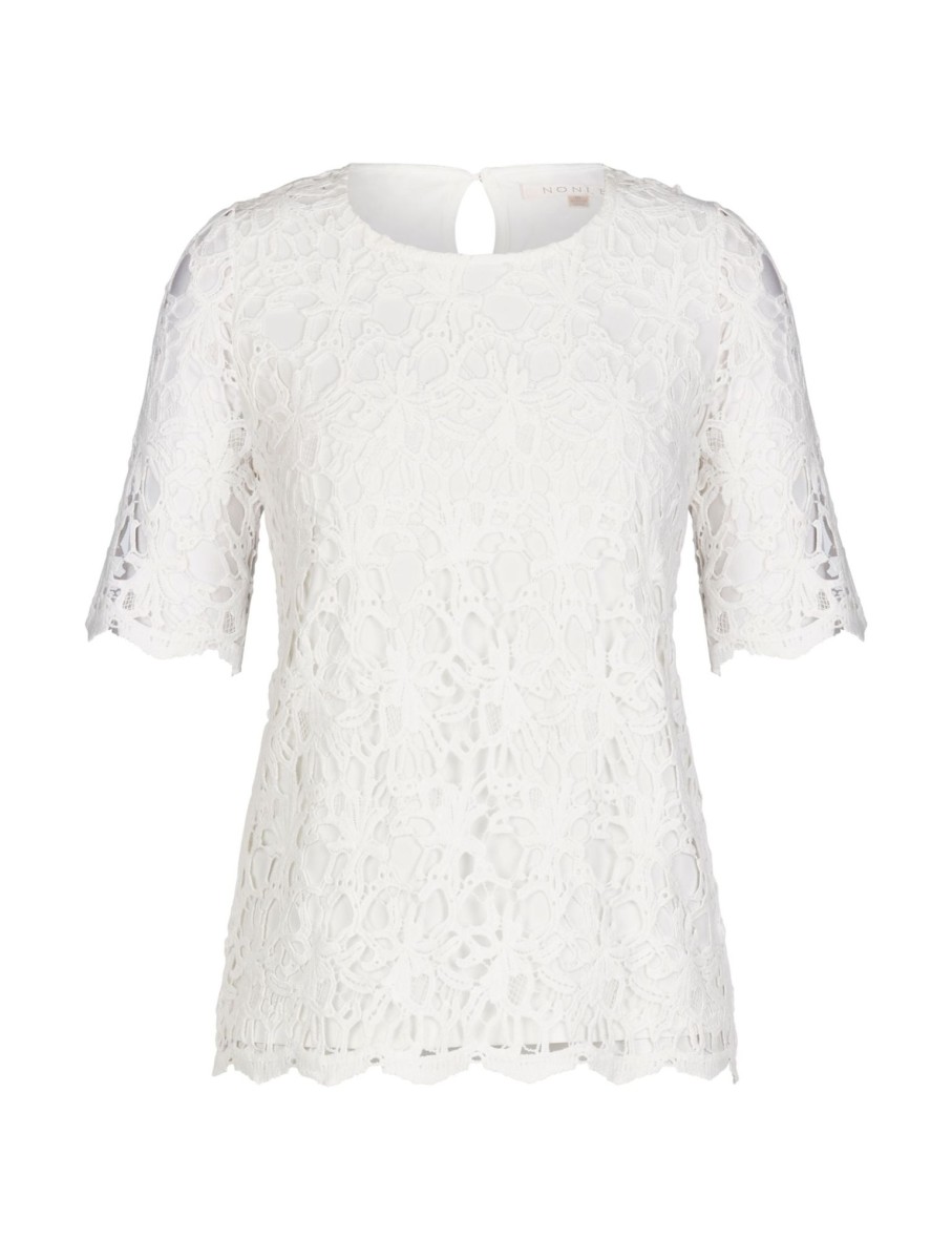 Tops NoniB | Short Sleeve Crochet Top