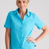 Tops NoniB | Noni B Short Sleeve Dobby Shirt