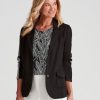 Outerwear NoniB | Noni B Ponte Lurex Jacket