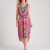 Dresses Millers | Millers Placement Printed Dipped Hem Dress With Heatseal