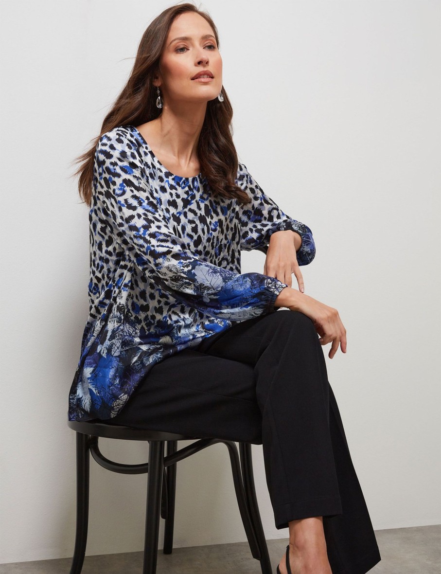 Tops NoniB | Long Sleeve Leopard Print Top