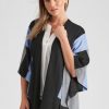 Knitwear Rockmans | Rockmans Extended Sleeve Colour Block Cardigan