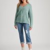 Knitwear Rockmans | Rockmans Long Sleeve V-Neck Chenille Jumper