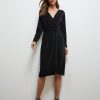 Dresses NoniB | Noni B Lurex Stripe Wrap Dress