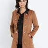 Outerwear LizJordan | Liz Jordan L/Line Eyelet Suedette Jacket