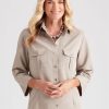 Tops NoniB | Noni B Pocket Detail Shirt