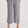 Bottoms Millers | Millers Crop Rayon Wide Leg Pants