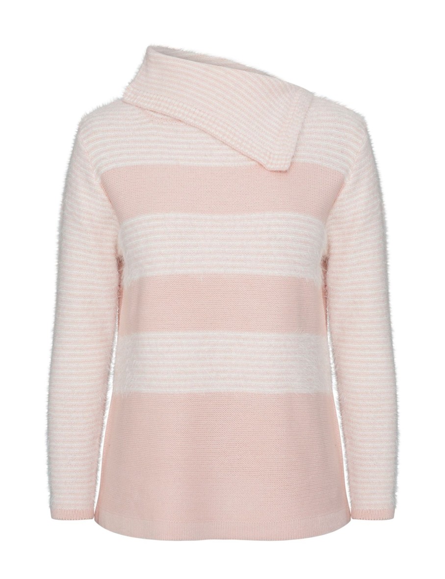 Knitwear NoniB | Noni B Fluffy Stripe Jumper