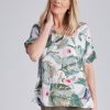 Tops NoniB | Noni B V-Neck Woven Printed Top