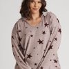 Sleepwear Autograph | Autograph Printed Fluffy Long Sleeve Hoodie Top