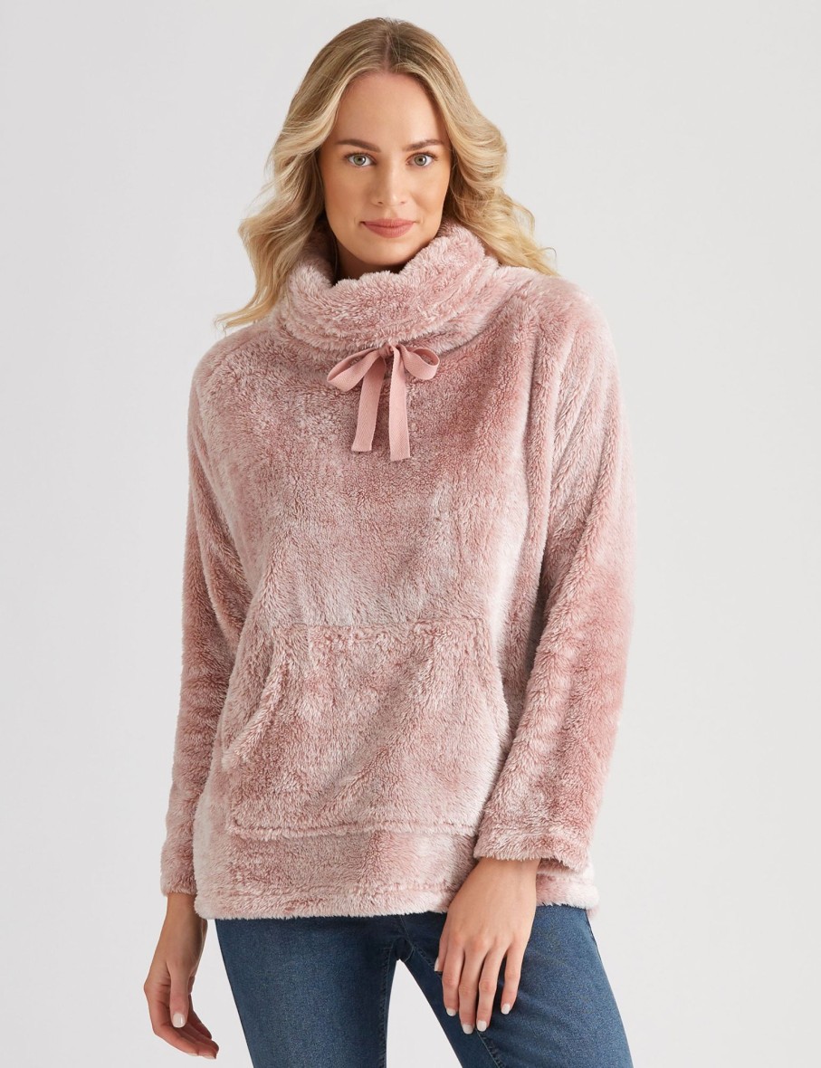 Sleepwear Rivers | Rivers Teddy Cowl Neck Sleep Jumper