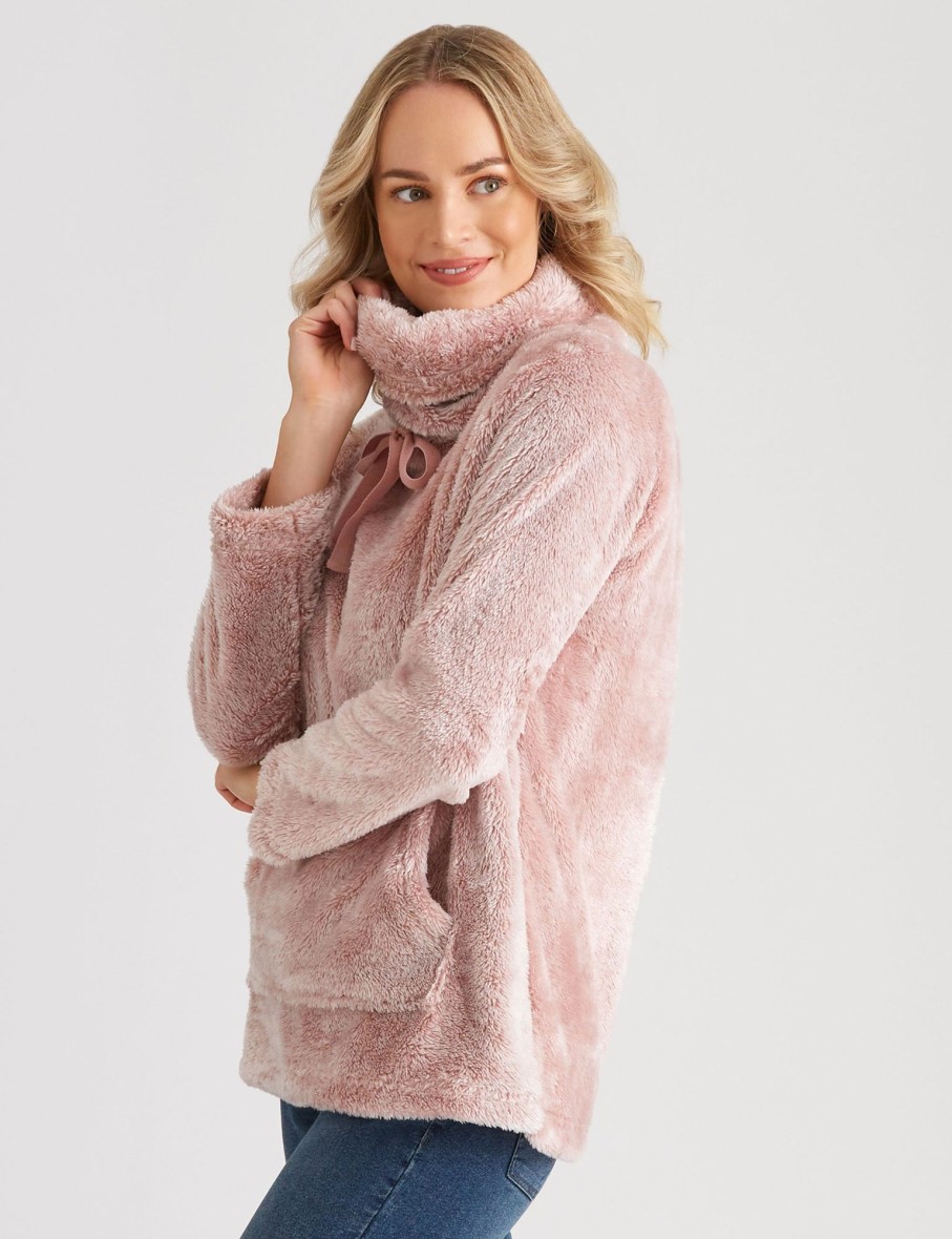 Sleepwear Rivers | Rivers Teddy Cowl Neck Sleep Jumper