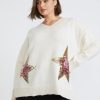 Knitwear Beme | Beme Long Sleeve True Knitwear Sequin Star Jumper