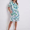 Dresses Katies | Katies Linen Tiered Shirt Dress