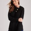 Knitwear Millers | Millers Long Sleeve Fold Neck Button Detail Jumper