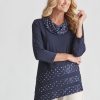 Tops NoniB | Noni B Knit Lace Panel Top