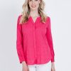 Tops NoniB | Noni B L/S Broderie Btn Thru Shirt