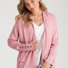 Knitwear Rockmans | Rockmans Long Sleeve Waterfall Cardigan