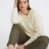 Knitwear Beme | Beme Long Sleeve Weave Detail Jumper