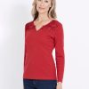 Tops NoniB | Noni B Felicia Long Sleeve Rib T-Shirt