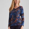 Tops NoniB | Noni B Knitwear Hot Fix Palm Top