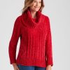 Knitwear Millers | Millers Long Sleeve Chenille Space Dye Cowl Jumper