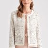 Outerwear LizJordan | Liz Jordan Pearl Button Jacket