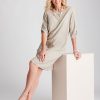 Dresses NoniB | Noni B Linen Roll Sleeve Dress