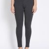 Bottoms Rockmans | Rockmans Full Length Stud Detail Basic Ponte Pants