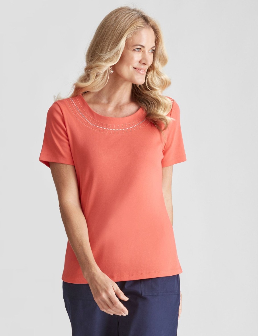 Tops NoniB | Short Sleeve Rib T-Shirt