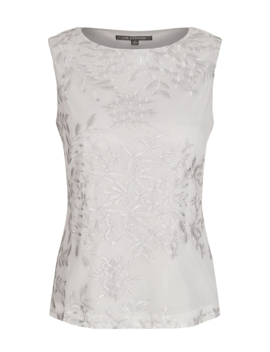 Knitwear LizJordan | Sleeveless Embroidery Top