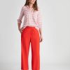 Bottoms WLane | W.Lane Crop Linen Pant