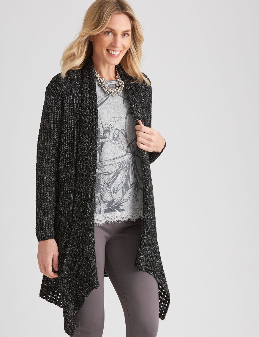 Knitwear NoniB | Noni B Longline Lapel Knitwear Cardigan