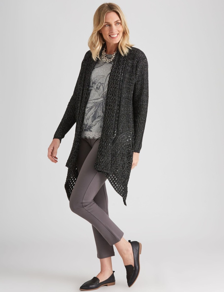 Knitwear NoniB | Noni B Longline Lapel Knitwear Cardigan