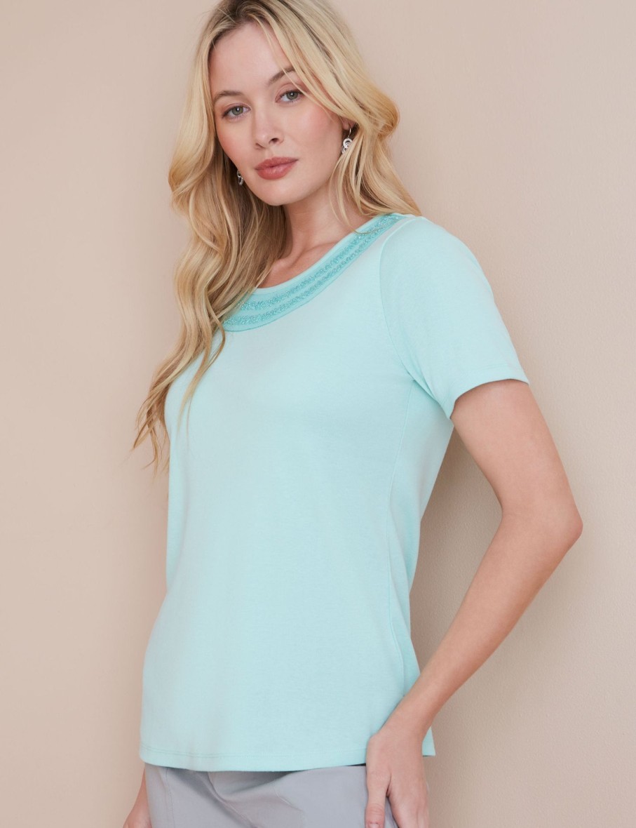 Tops NoniB | Short Sleeve Rib Tee