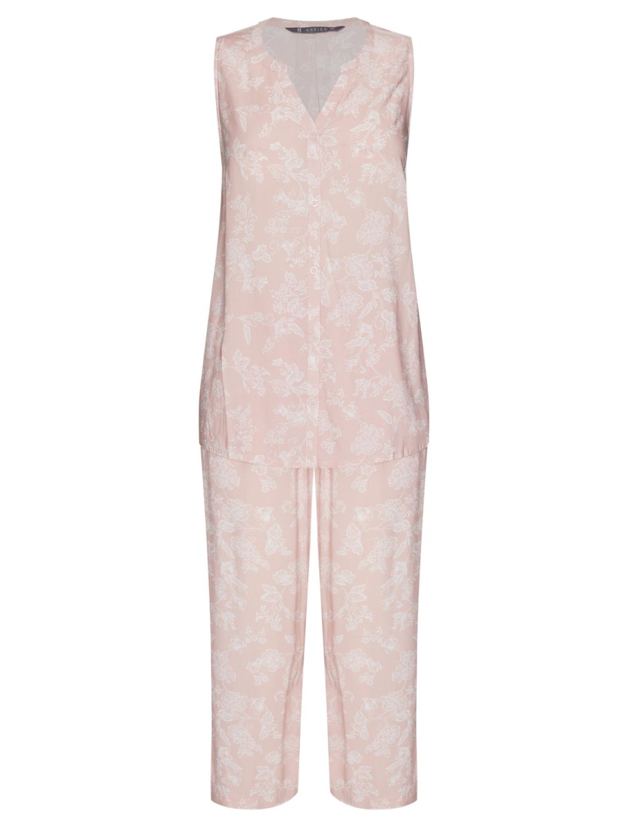 Sleepwear Katies | Katies Sleeveless Cropped Pyjama Set