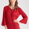 Knitwear LizJordan | Liz Jordan Pleated Swing Top