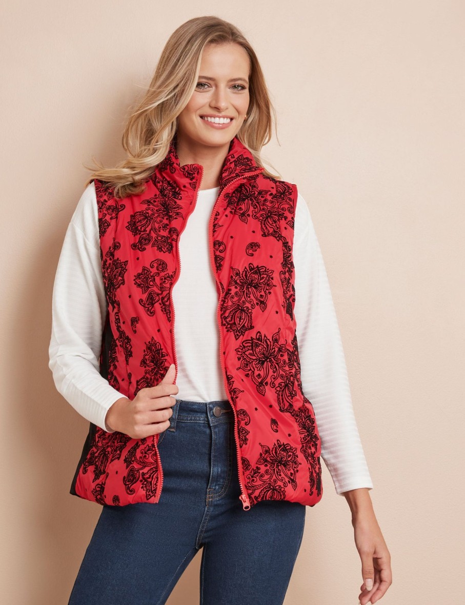 Outerwear WLane | W.Lane Flocked Puffer Vest