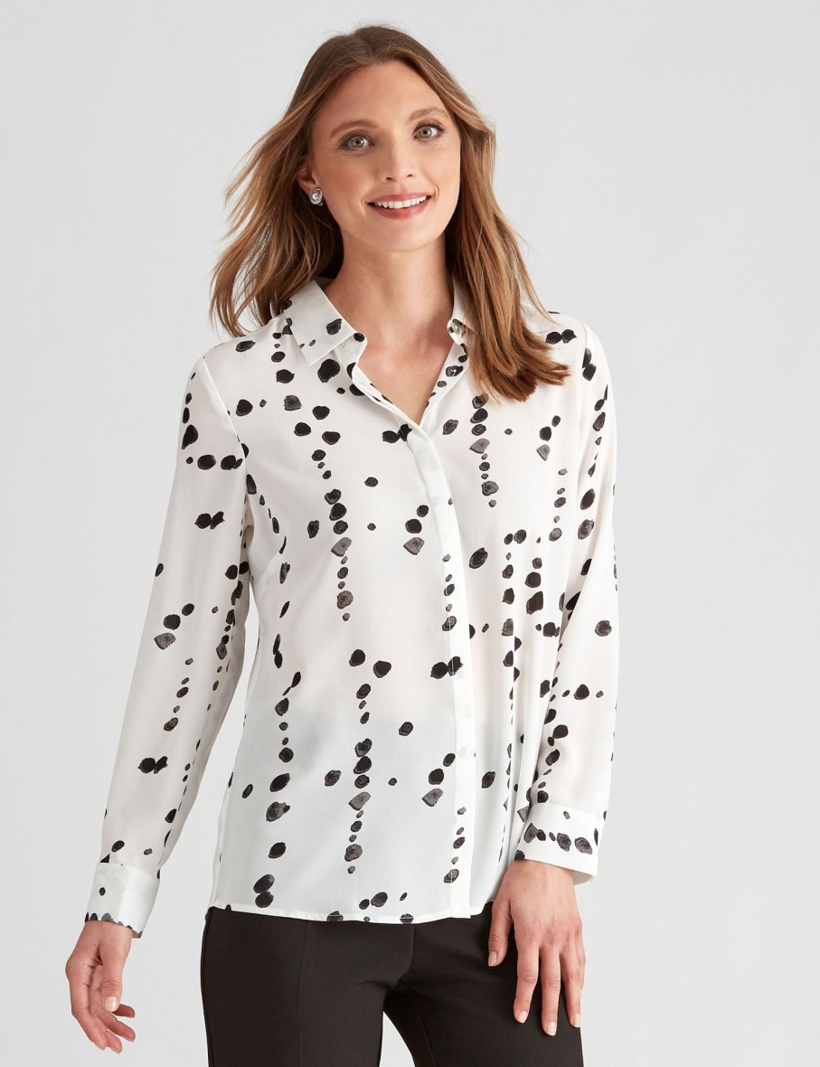 Tops NoniB | Noni B Woven Collared Shirt