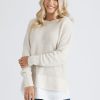 Knitwear Crossroads | Crossroads Button Shoulder Twofer