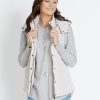 Outerwear Katies | Katies Rib Puffer Vest